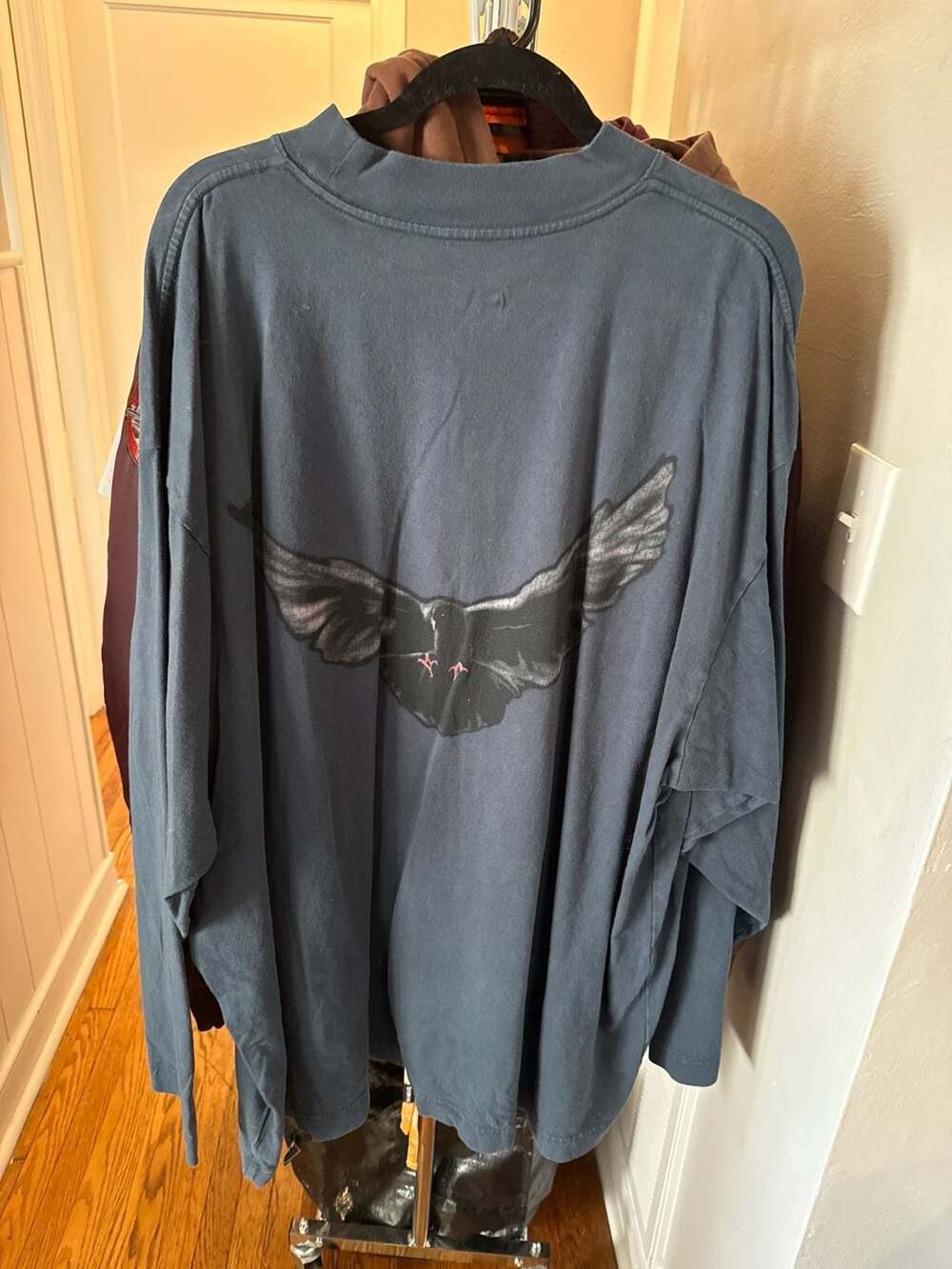 Yeezy Gap Engineered by Balenciaga Dove Long Sleeve Tee Black XL